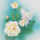 Valkoisen ruusun keiju - avattava kortti